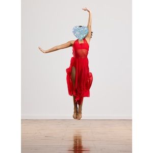 Balera MC red halter modern/ contemporary/ lyrical costume
